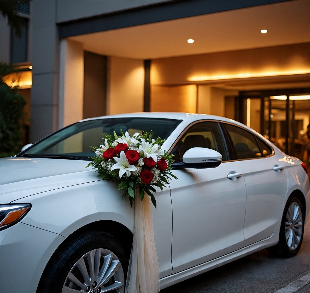 Love In Bloom Wedding Car Bouquet